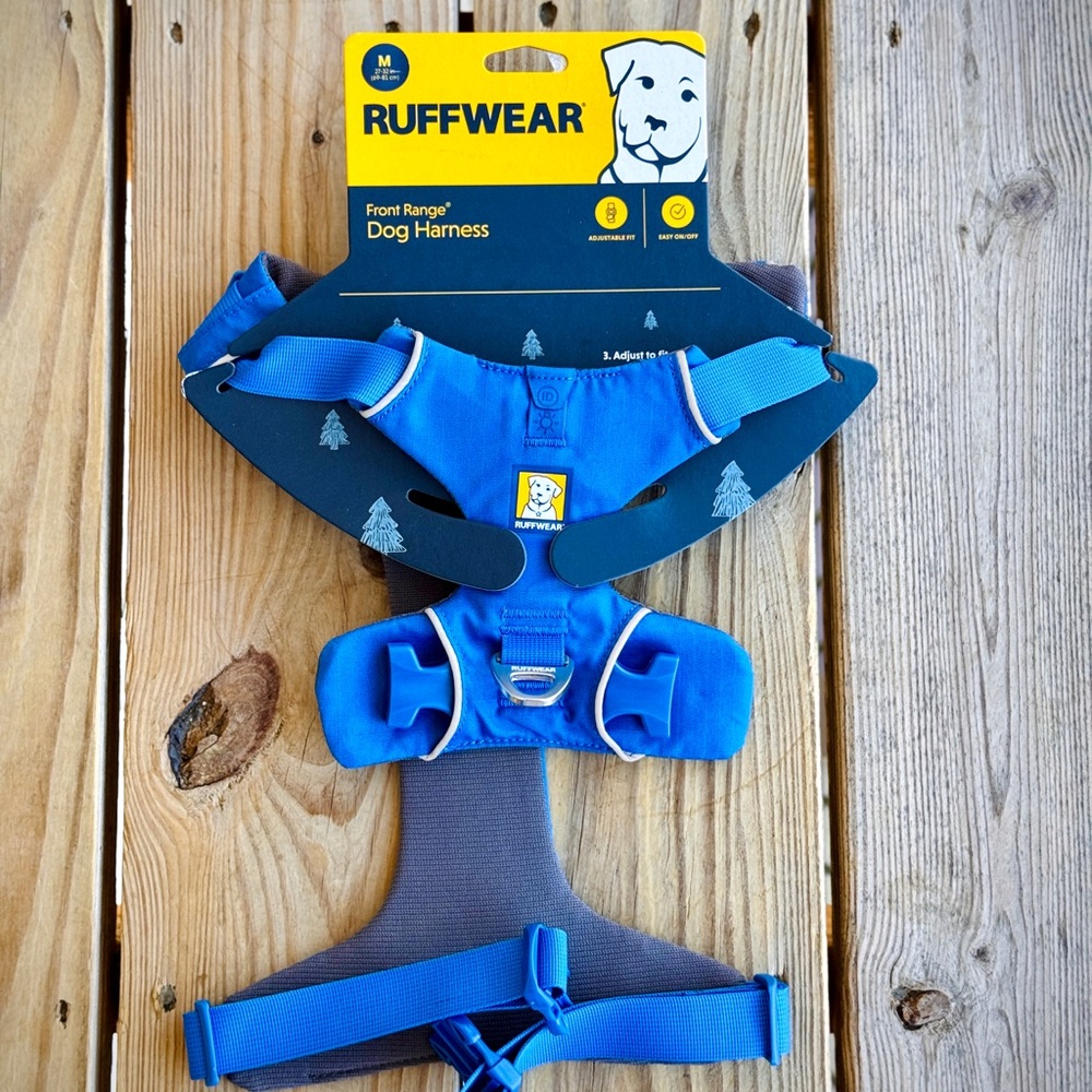 NEW RuffWear Front Range Dog Harness Blue Pool size M